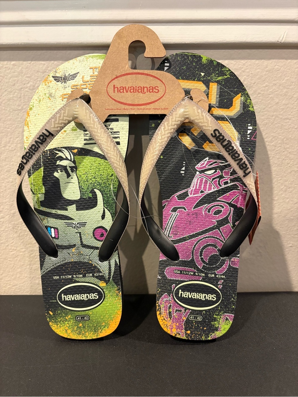 Havaianas The Last Space Ranger Buzz Lightyear Flip Flops Sandal Mens Sz 9 / 10